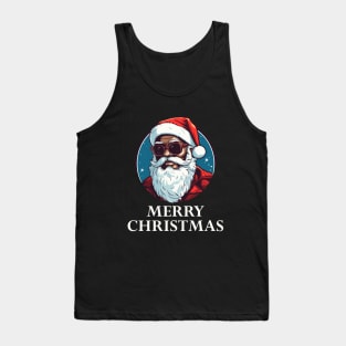 Black Santa, Afro Santa, Santa Claus, Black Christmas Tank Top